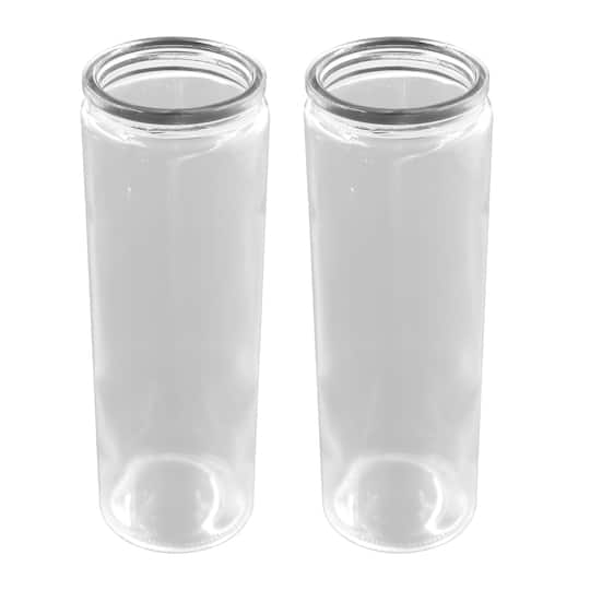 15oz. Clear Prayer Candle Jars, 2ct. by Make Market&#xAE;